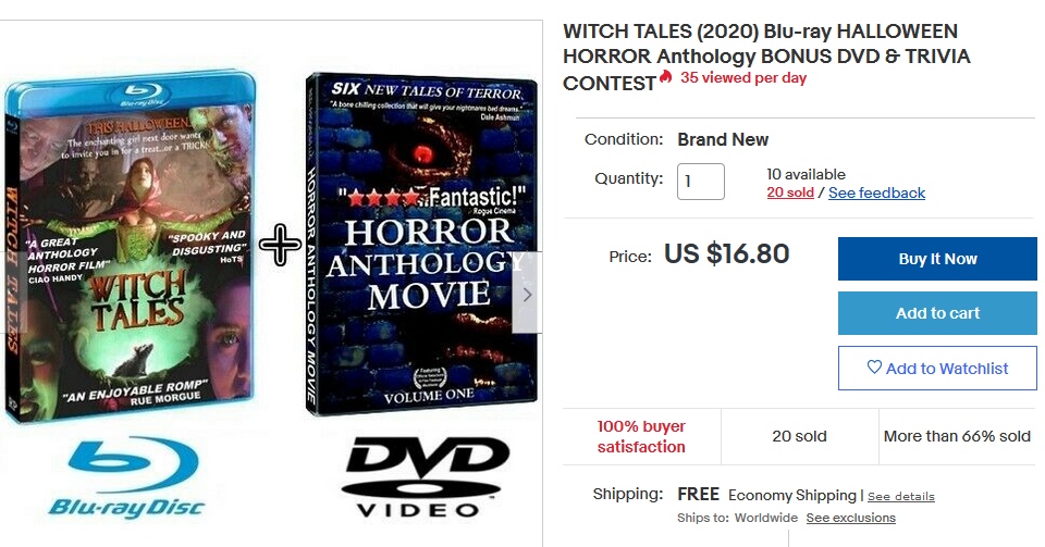 horror bluray dvds vod on sale witchtober halloween